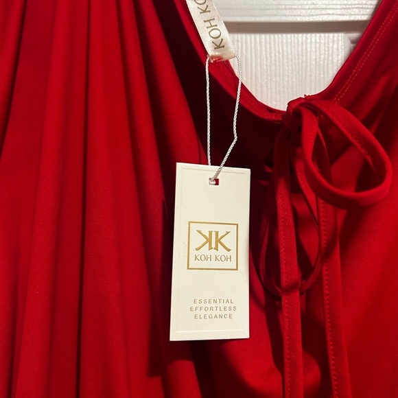 NWT Koh Koh Women’s Elegant Red Jumpsuit Sz. XL - Picture 10 of 13